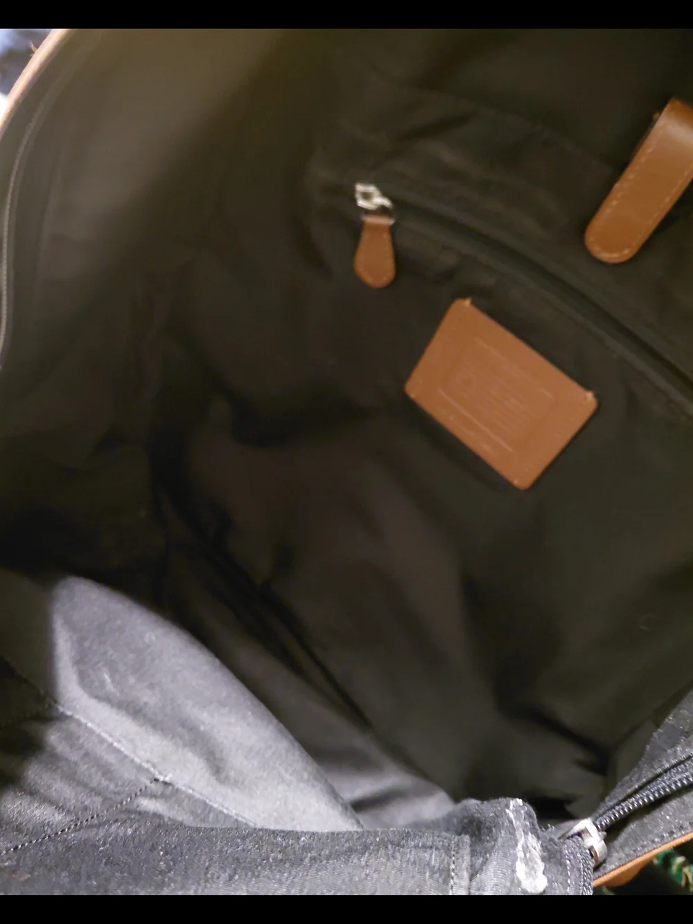 Coach brown leather